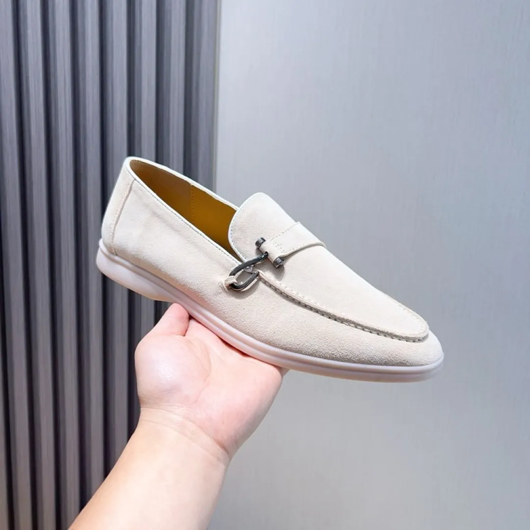 Men's Men's Shoes💰Men's Shoes💰440💰[loro piana] Couple's Style - The new moccasins are made of water-repellent treated suede uppers with rubber soles, a classic. The complex craftsmanship and meticulous structure make the shoes light and soft, allowing you to walk comfortably and freely. Perfect for wearing at the beach or out in the water during the summer. Women’s size: 35-40 Men’s size: 38-45